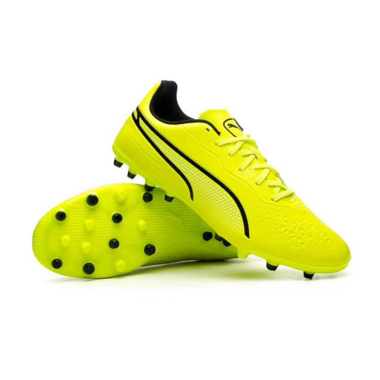 Football Boots Puma King Match MG Electric Lime Black F tbol Emotion