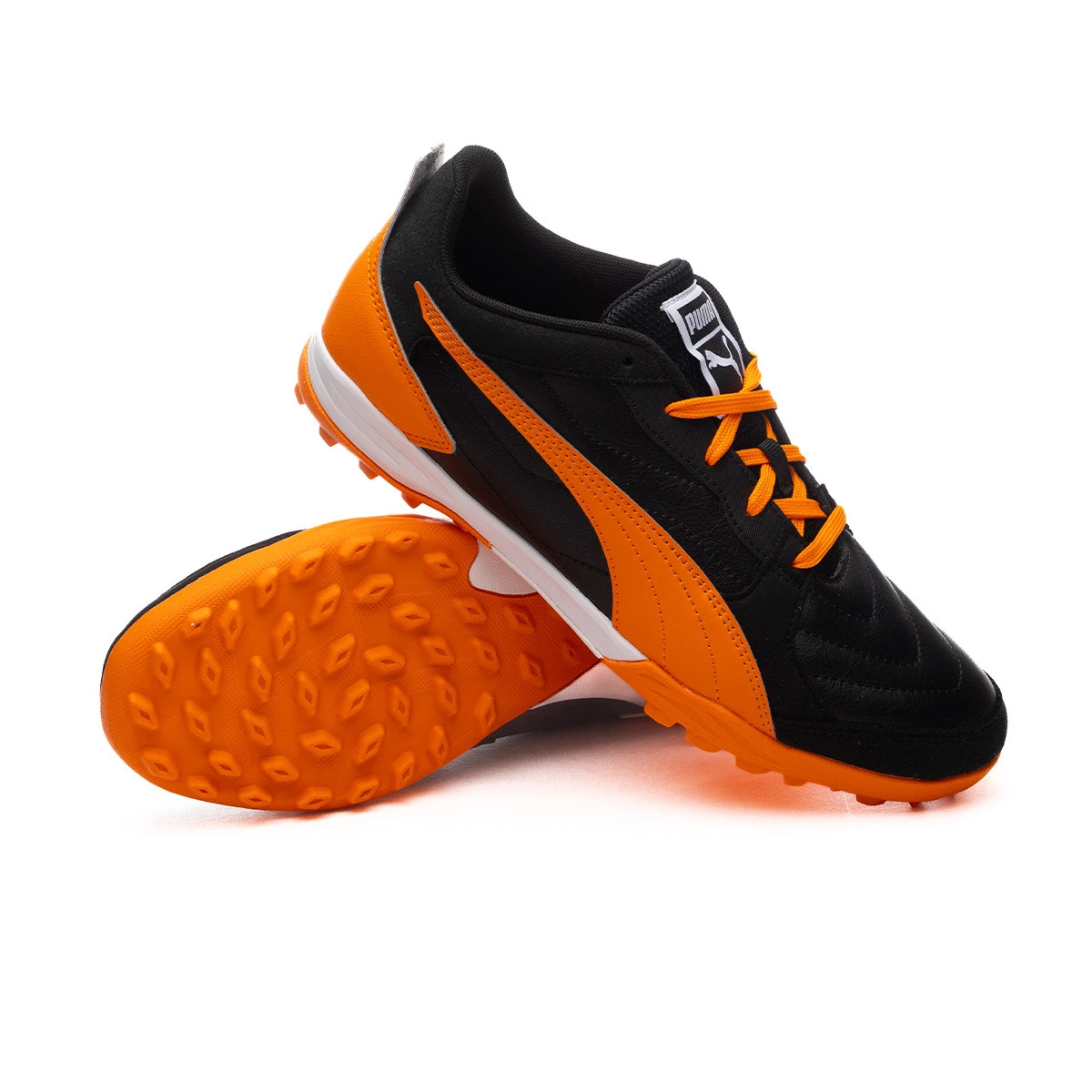 Scarpe Puma Pressing IV Turf Black Rickie Orange White Futbol Emotion
