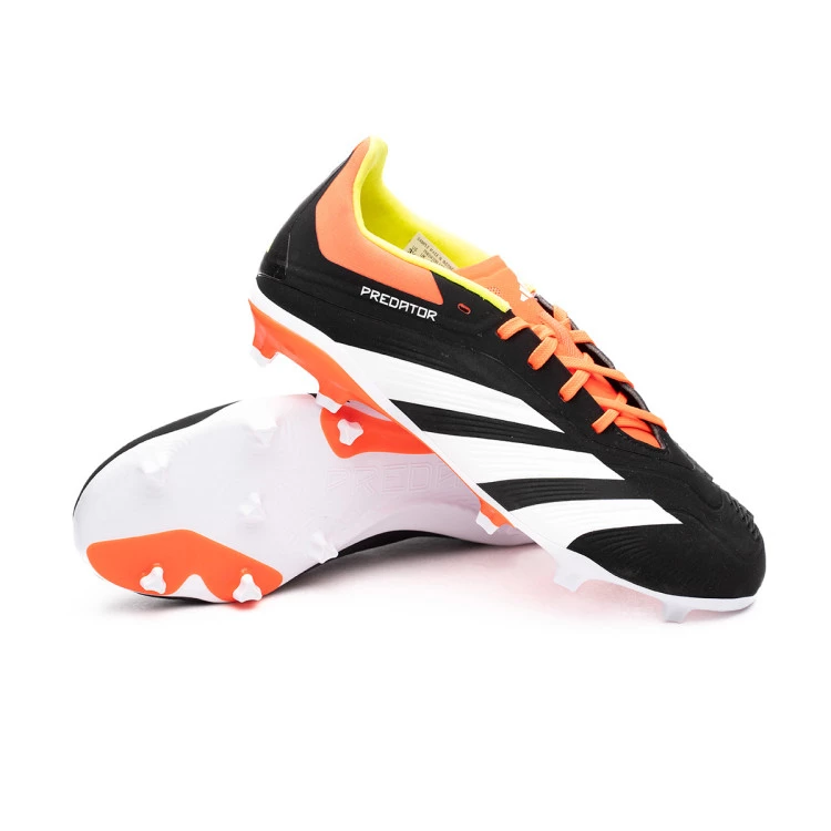 Zapatos de futbol adidas Predator Elite L FG Nino Core Black Ftwr White Solar Red Futbol Emotion