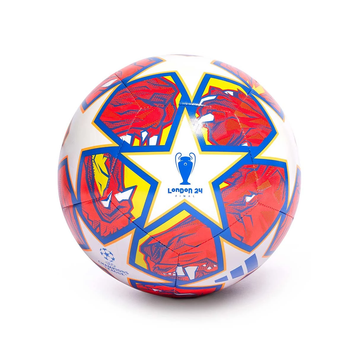 Balón adidas Réplica Champions League 2023-2024 White-Iron Metallic  Shock-Purple-Bright Cyan - Fútbol Emotion