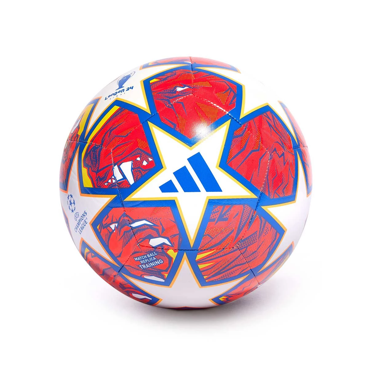 Ball adidas Training Champions League 2023 2024 Knockout White Glory Blue Flash Orange Futbol Emotion