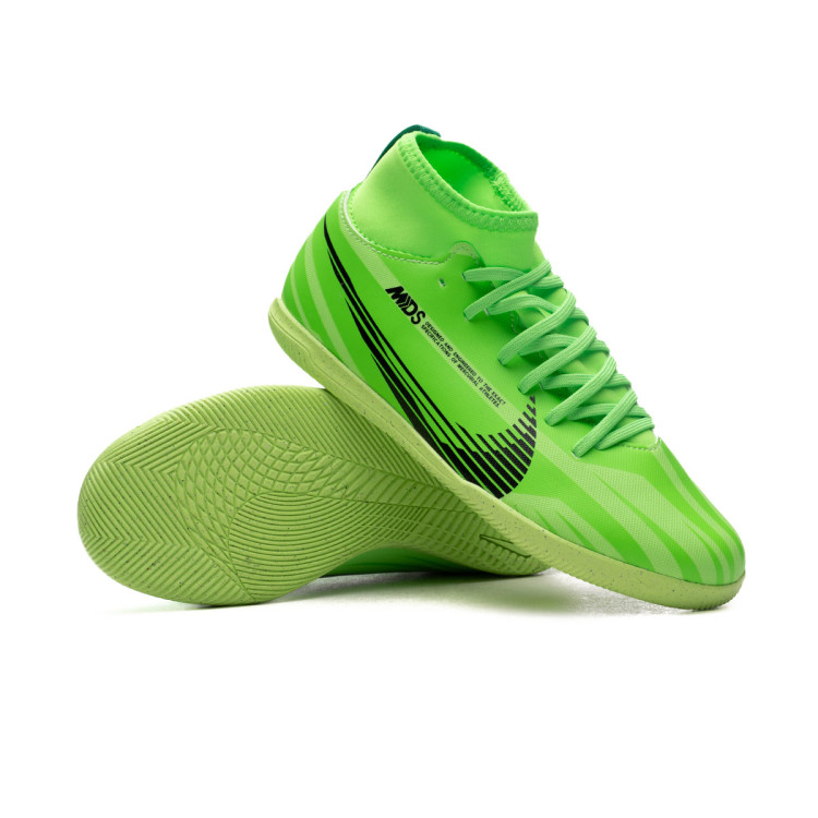 Zapatilla de Futbol sala Nike Mercurial Superfly 9 Club MDS IC Nino Green Strike Black Stadium Green Futbol Emotion