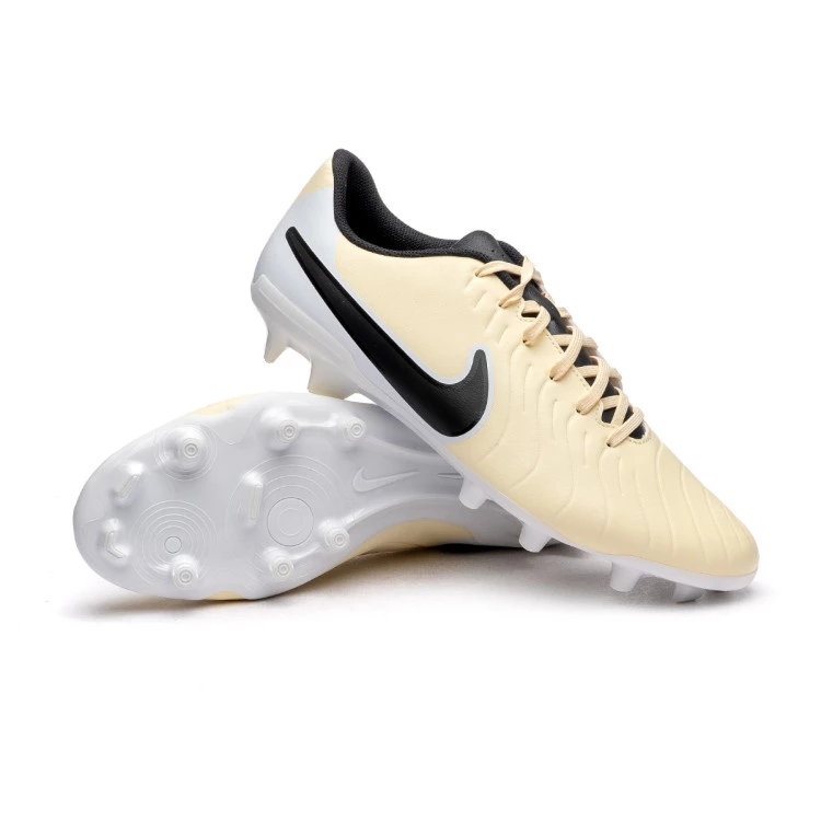 Football Boots Nike Tiempo Legend 10 Club FG MG Lemonade Black Mtlc Gold Coin Futbol Emotion