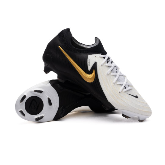 Football Boots Nike Phantom GX II Pro FG White-Black-Mtlc Gold