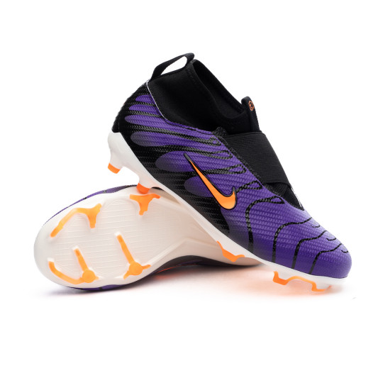 Football Boots Nike Kids Air Zoom Mercurial Superfly 9 Air Max Plus FG Voltage Purple Total Orange Futbol Emotion