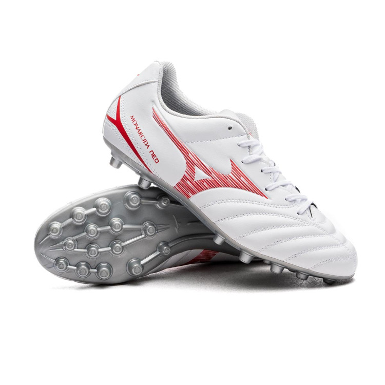 Chuteira Mizuno Monarcida Neo III Select AG White - Fútbol Emotion