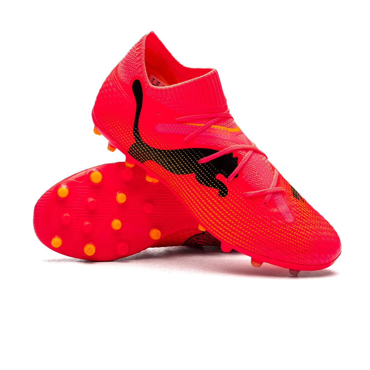 Football Boots Puma Future 7 Pro MG Sunset Glow Black Sun Stream Futbol Emotion