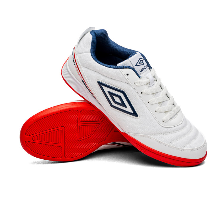 HallenfuBballschuh Umbro Umbro Sala Street II WeiB Estate Blau Rococco Netz Futbol Emotion