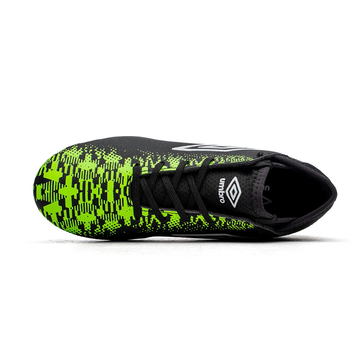 Football Boots Umbro Kids Umbro Formation II AG Black White Green Gecko Safety Yellow Futbol Emotion