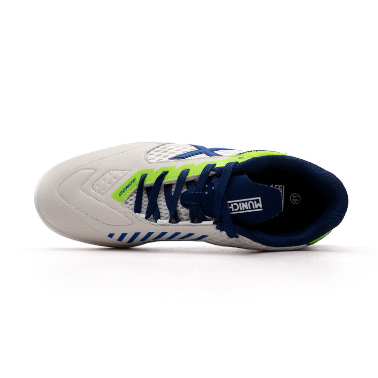 Chaussures De Futsal Munich One - Taille US 7, Jaune, Cuir, Semelle Double Couche, Bout Renforcé, Pour Pro