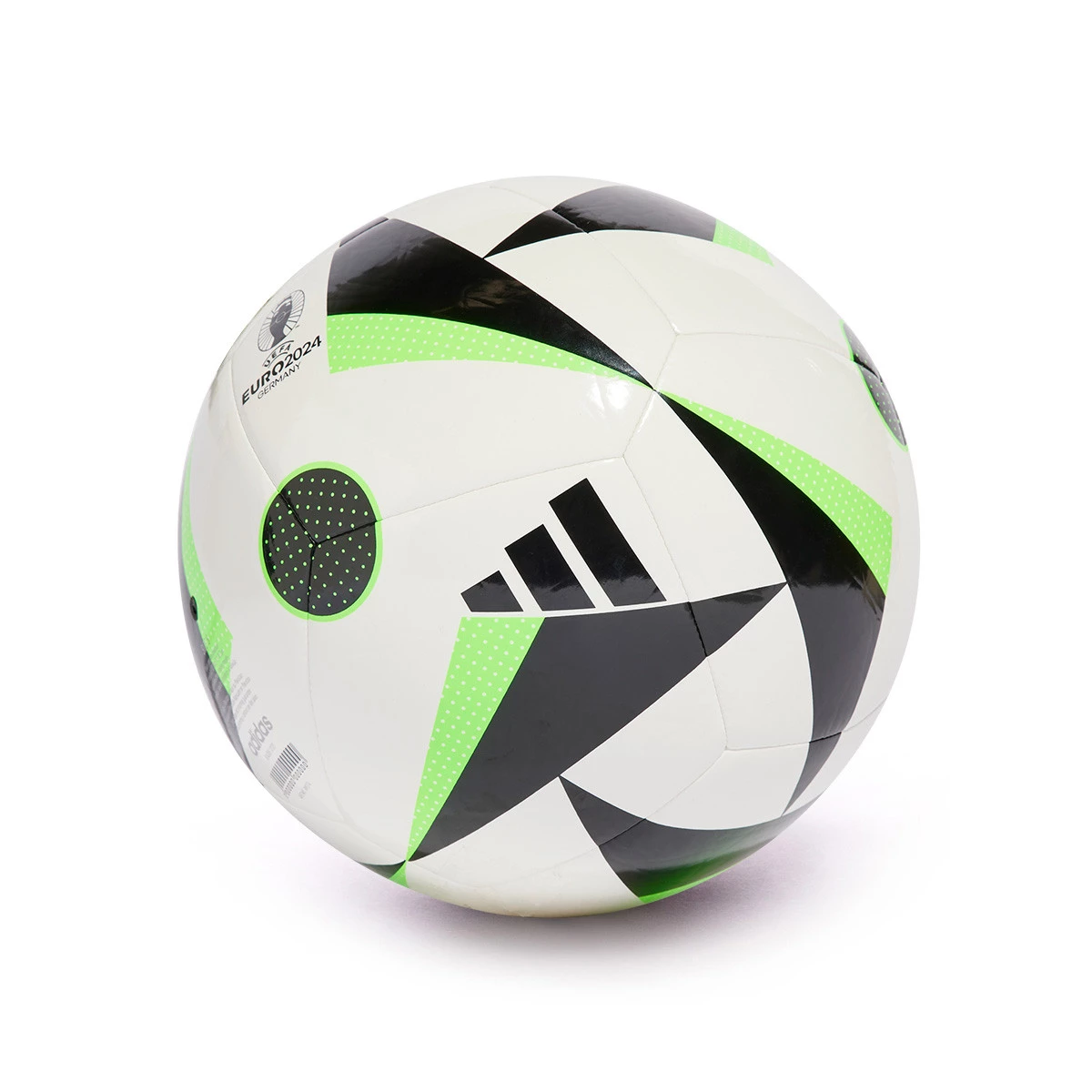 Ball adidas Euro24 Collection Club Model White Black Solar green Futbol Emotion