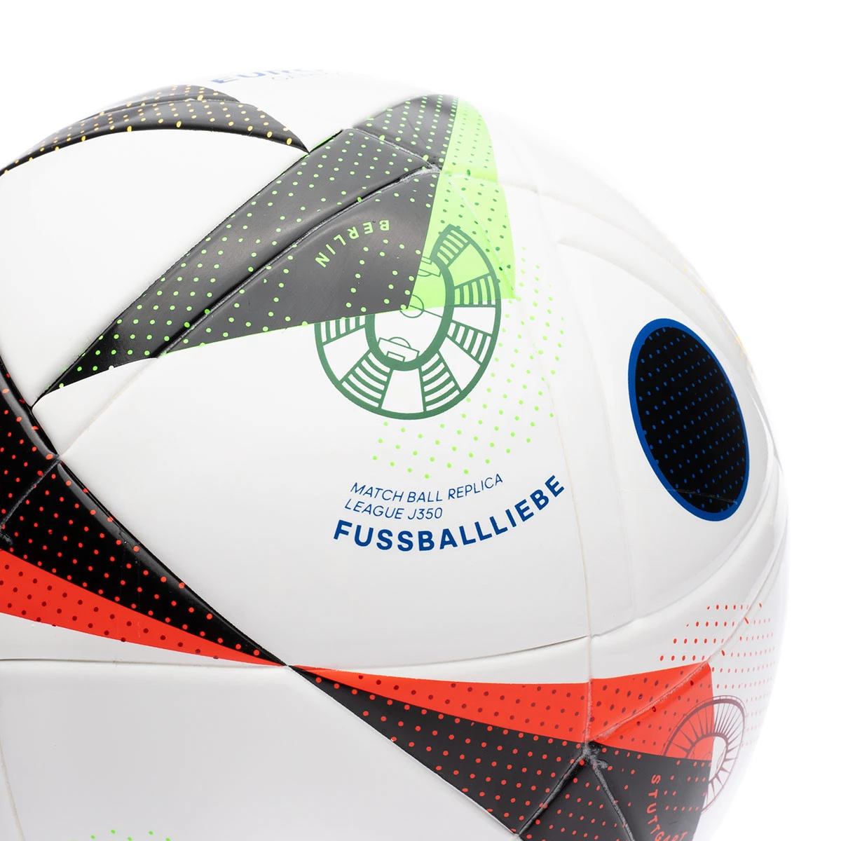 Ball adidas Fussballliebe Euro24 350 gr White Black Glory blue