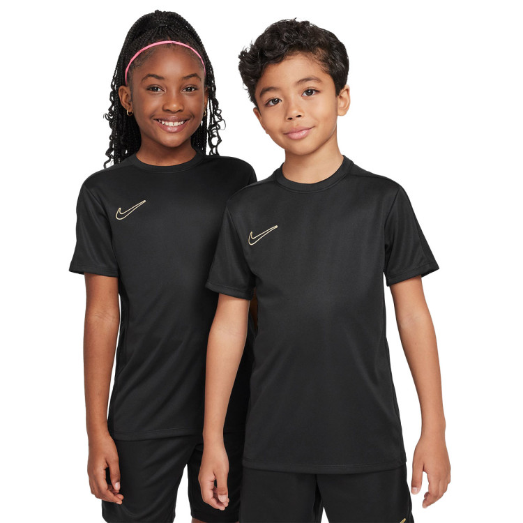 T-Shirt Nike Kids Dri-Fit Academy 23 Black-Metallic Gold Fútbol