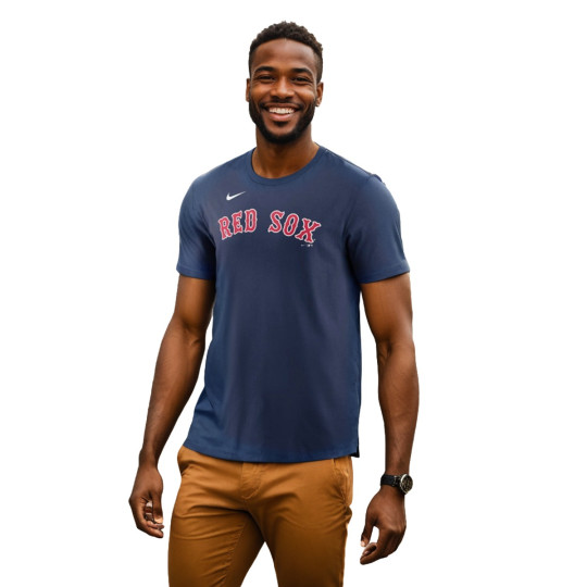 Camiseta Nike Wordmark Boston Sox Blue Navy Fútbol Emotion - Main Image