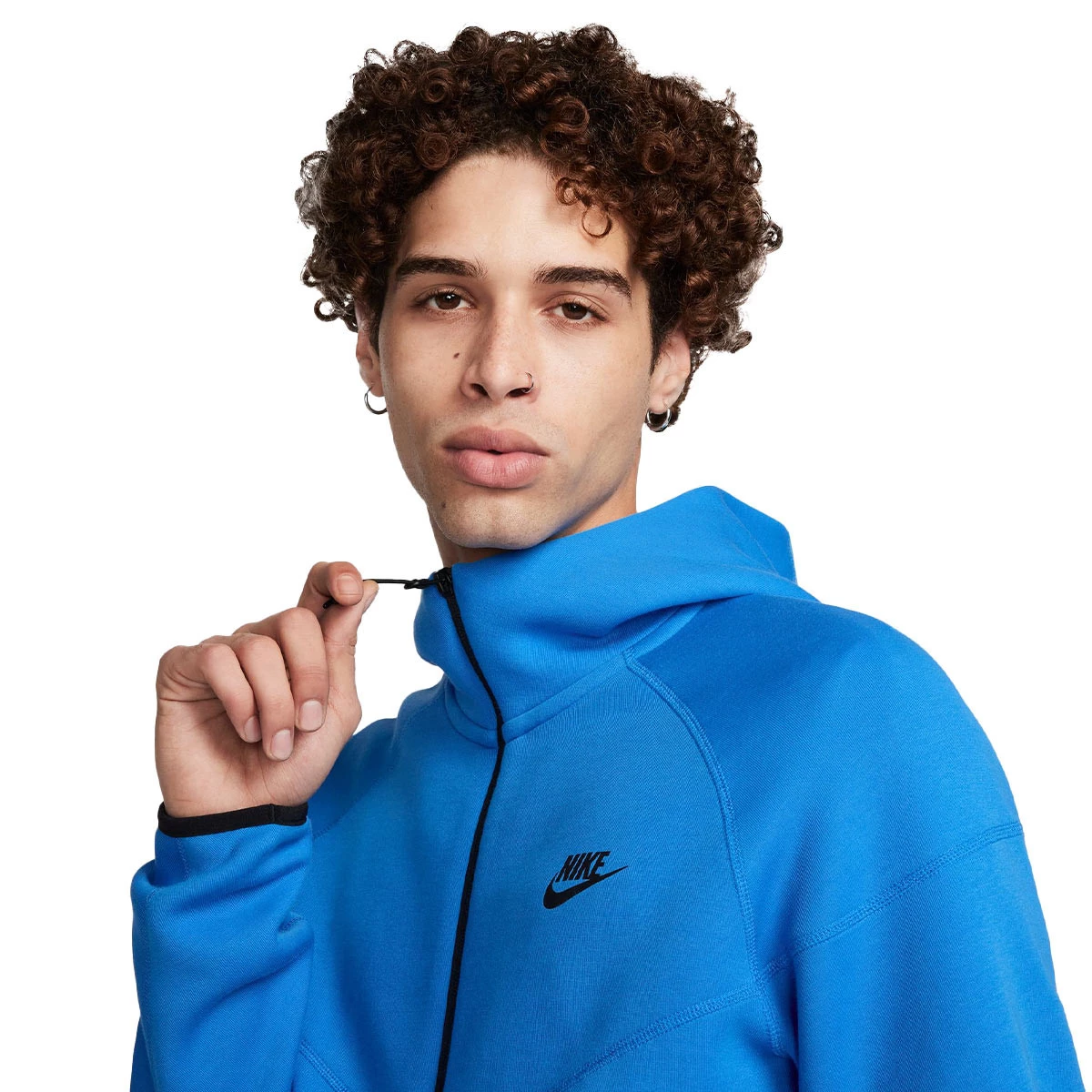 Sweatshirt Nike Tech Fleece Windrunner White-Blue 110 - Fútbol Emotion