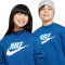 Majica dugih rukava Nike Club Fleece Crew Hbr Niño
