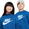 Felpa Nike Club Fleece Crew Hbr Bambino