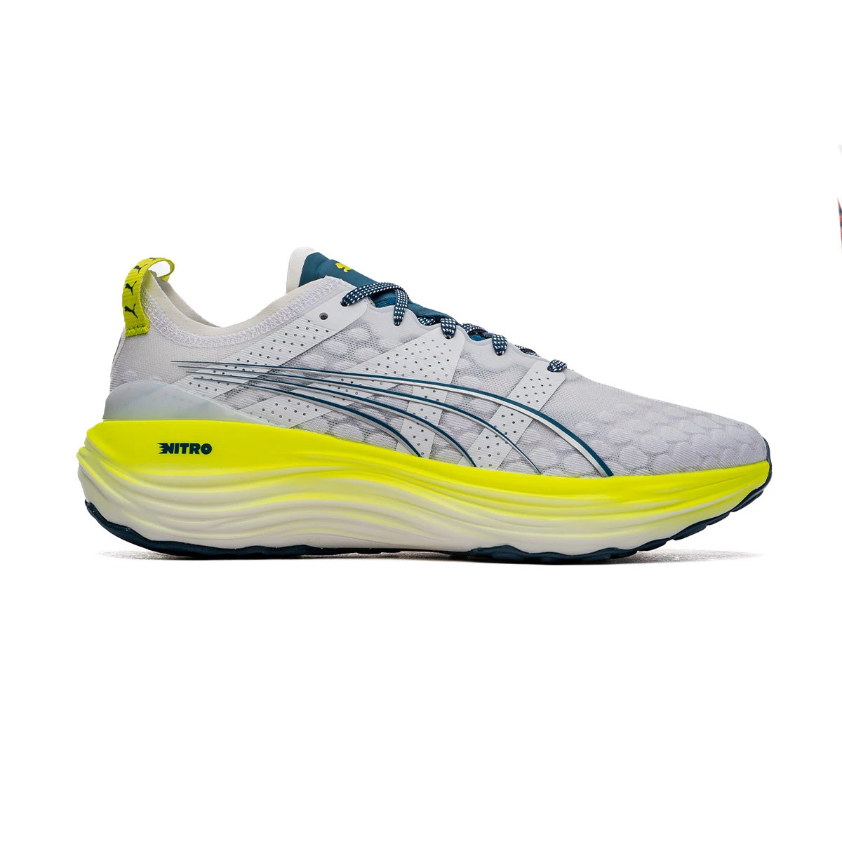Running shoes Puma Foreverrun Nitro White Ocean Tropic Lime Pow Futbol Emotion