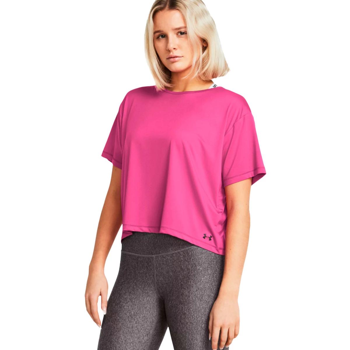 Magliette under armour donna rosa sale