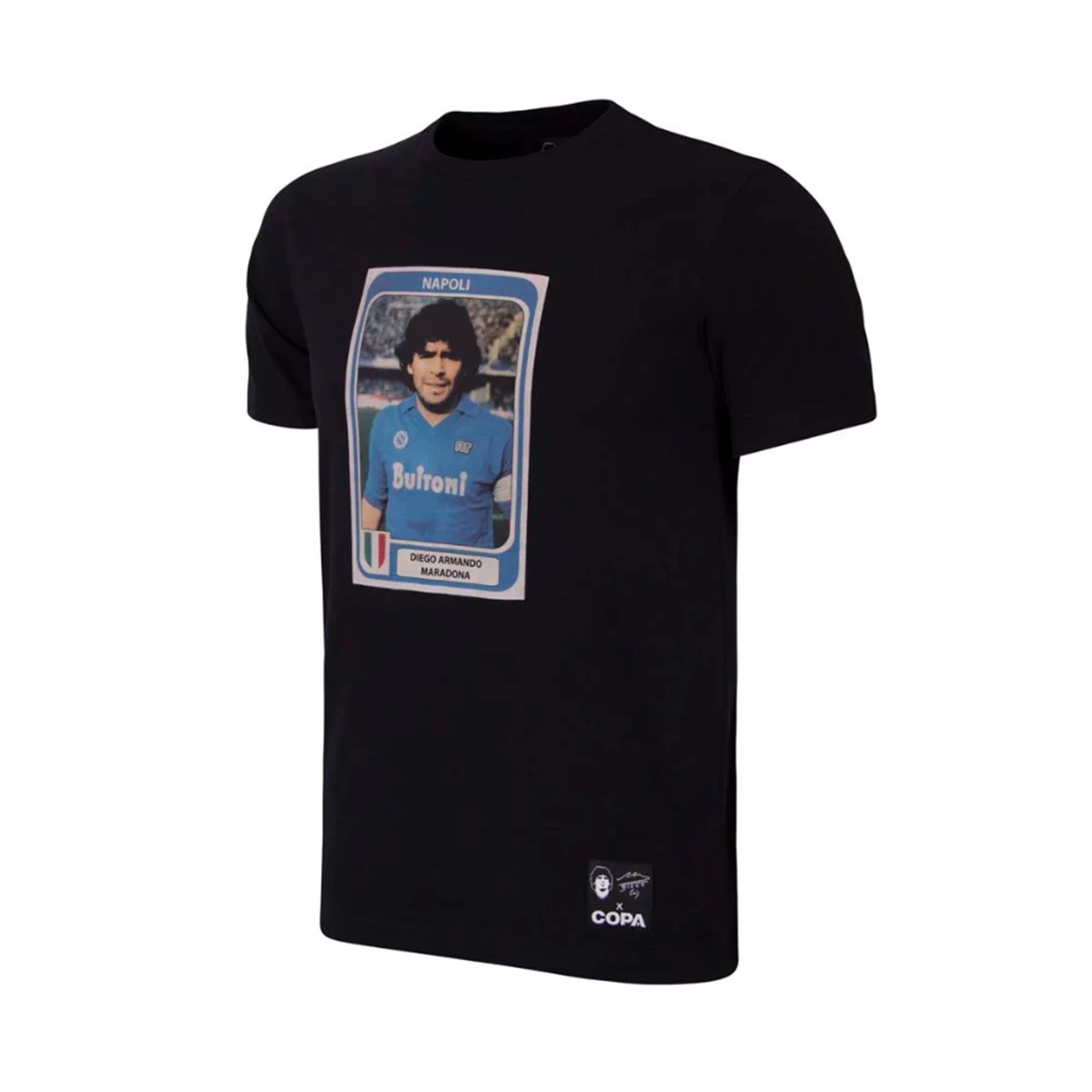 Jersey COPA Maradona X Copa Napoli Football Sticker Black Futbol Emotion