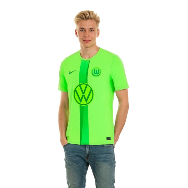 Jersey Nike VFL Wolfsburg 2024-2025 Home Sub Lime-Lucky Green-Sub