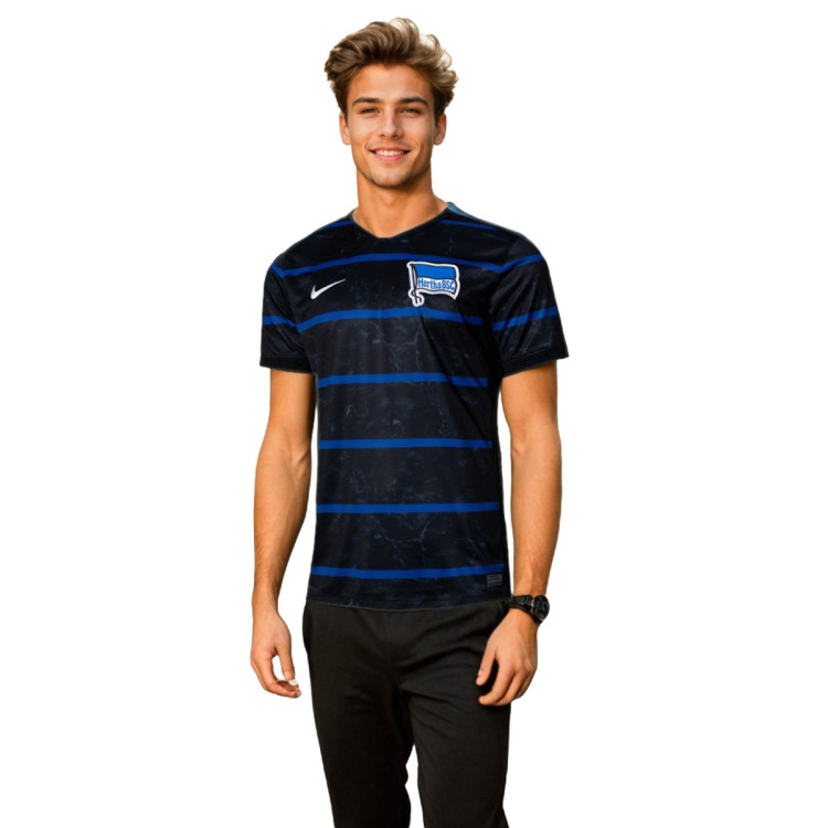 Jersey Nike Hertha Berlin 2024-2025 Away Black-Photo Blue-White