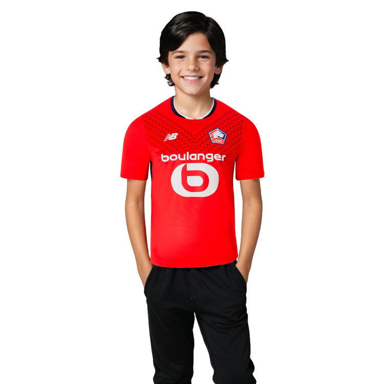 T-Shirt New Balance Kids Lille 2024-2025 Home Blue-White