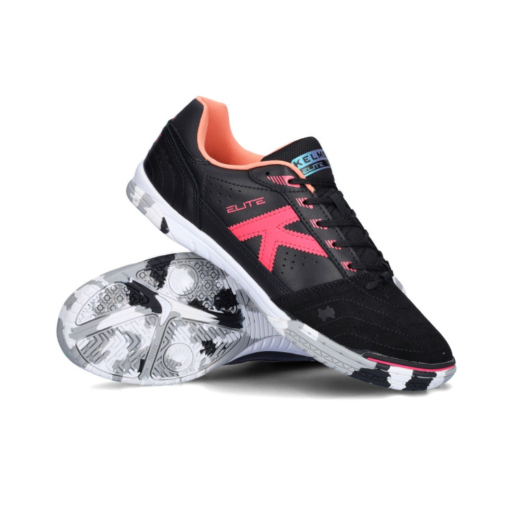 Zapatilla de Fútbol sala Kelme Elite Negro-Fucsia Fútbol Emotion