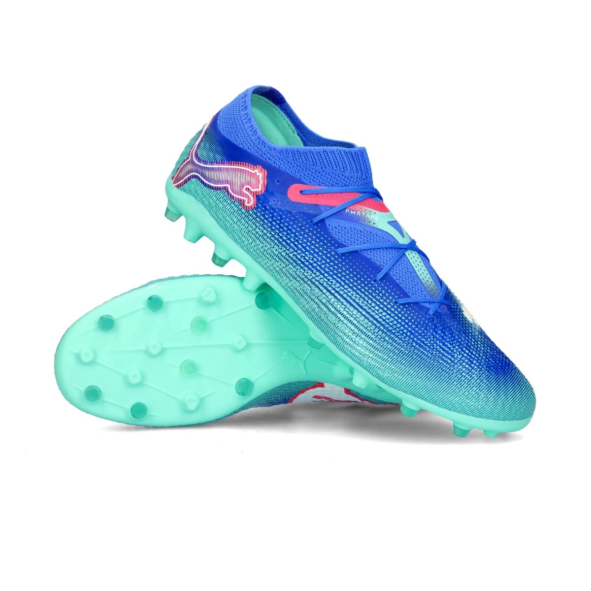 Football Boots Puma Future 7 Pro MG Bluemazing White Electric Peppermint Futbol Emotion
