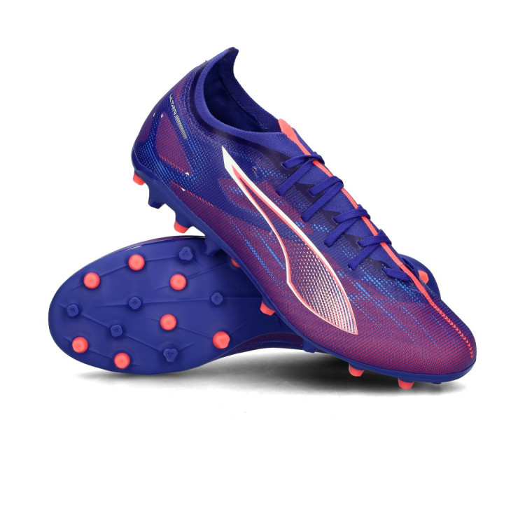 Football Boots Puma Ultra Match MG Lapis-Lazuli-White-Sunset