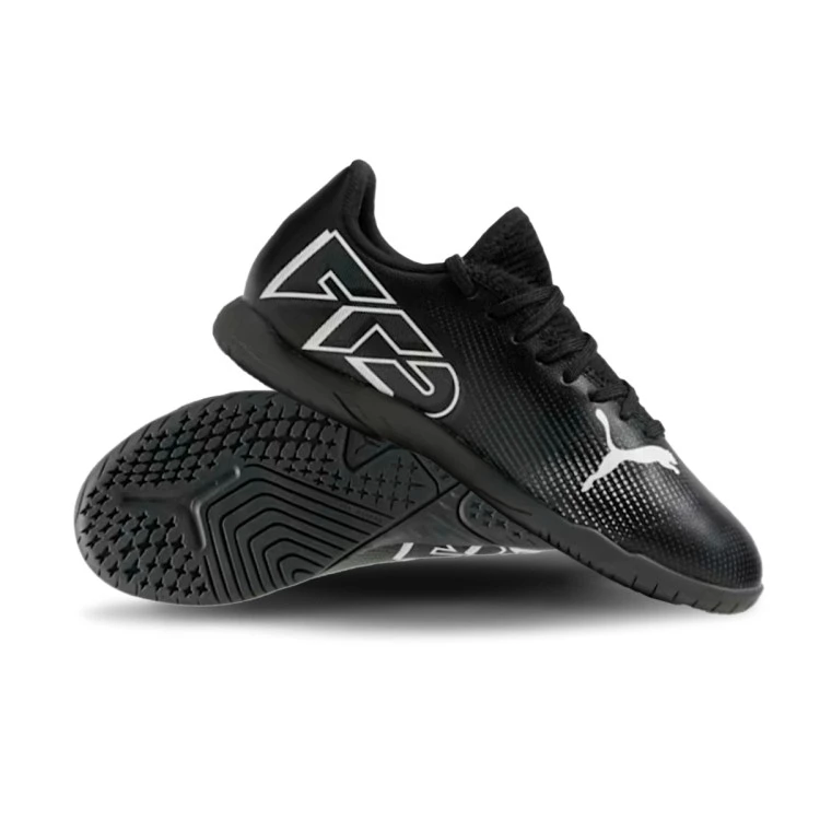 Chaussure de futsal Puma Enfant Future 7 Play IT Black White Futbol Emotion