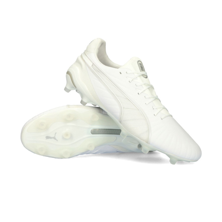 Taco de fútbol Puma King Ultimate FG/AG White-White Fútbol