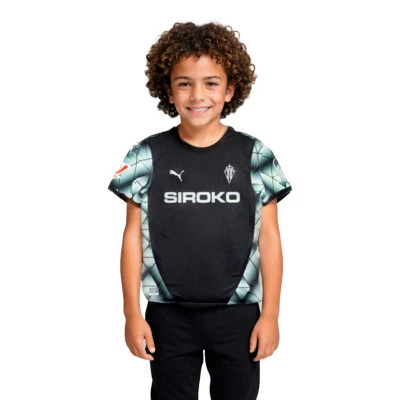 Kids Sporting Gijon 2024-2025 Away T-Shirt