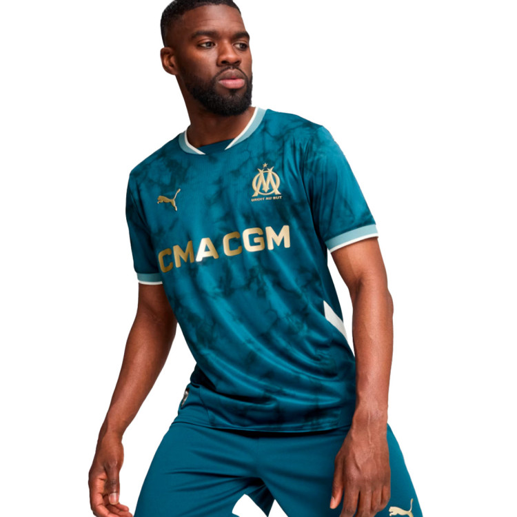 Jersey Puma Olympique Marseille 2024-2025 Away Ocean Tropic-Bold