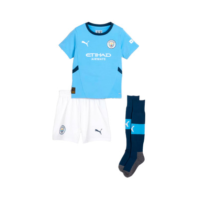 Conjunto Manchester City Primeiro Equipamento 2024-2025 Criança