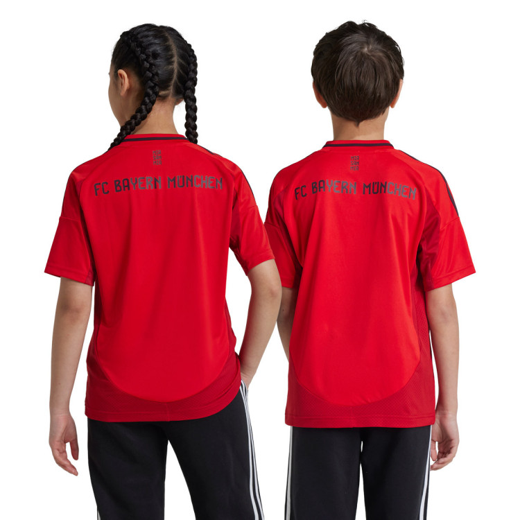  Jersey adidas Kids FC Bayern 2024-2025 Home Red - Fútbol Emotion Illustration 