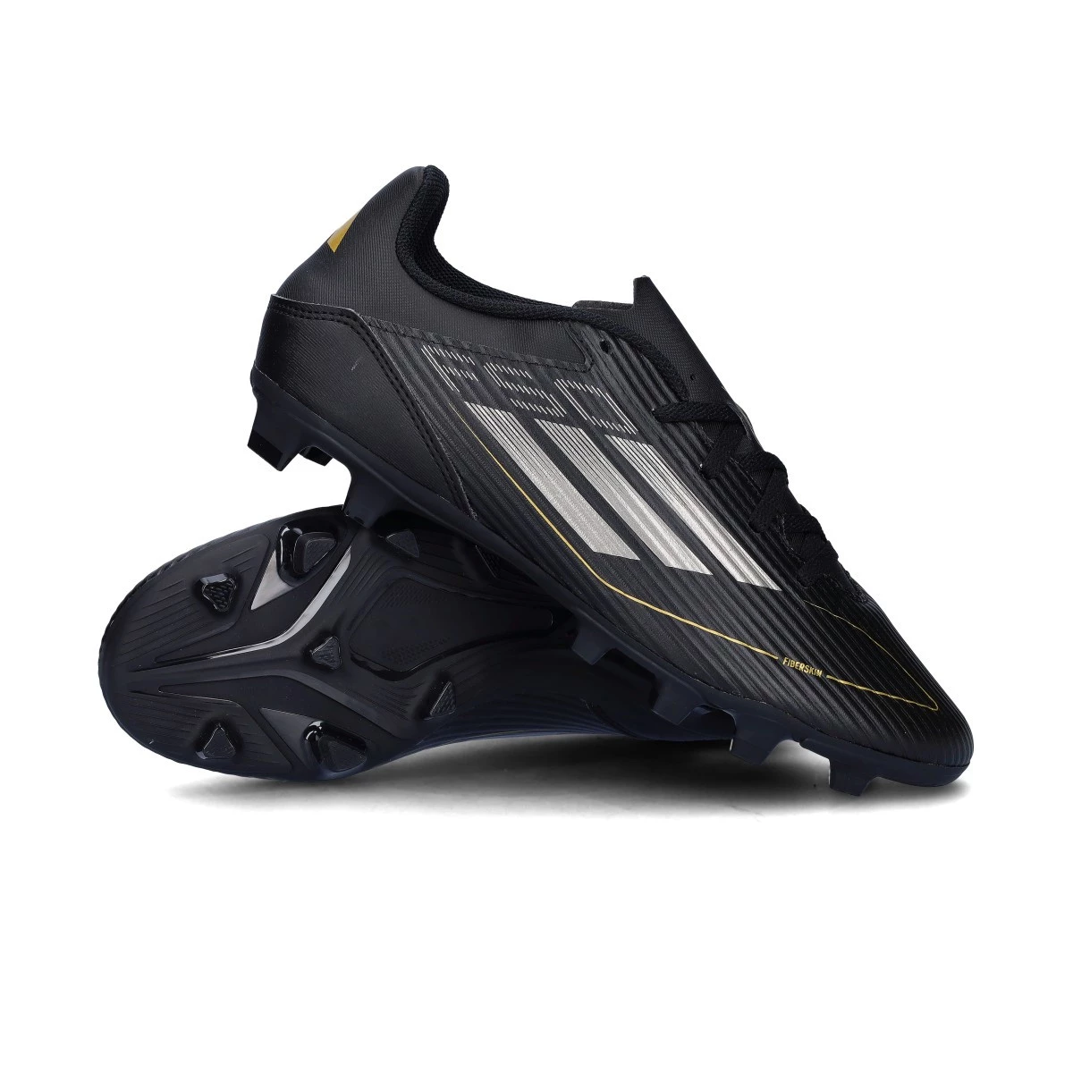 Football Boots adidas F50 Club FxG Core Black Iron Met Gold Met Futbol Emotion