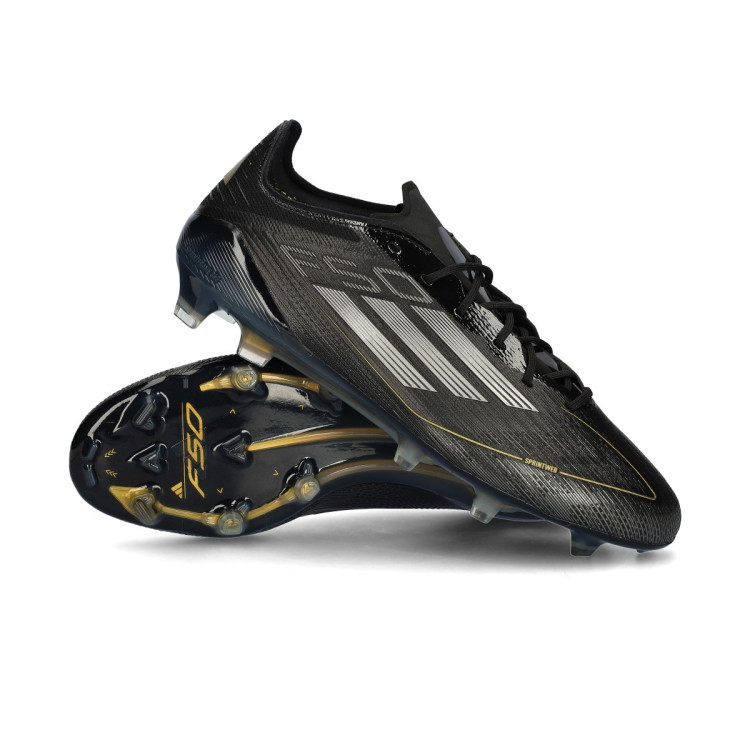 Football Boots adidas F50 Elite FG Core Black Iron Met Gold Met Futbol Emotion