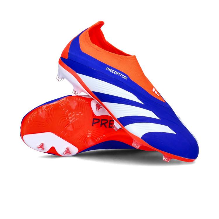 FuBballschuh adidas Predator Elite LL FG fur Kinder Klares Blau Ftwr WeiB Netz Futbol Emotion