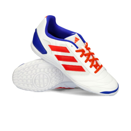 Indoor boots adidas Super Sala 2 White Solar Red Lucid Blue Futbol Emotion