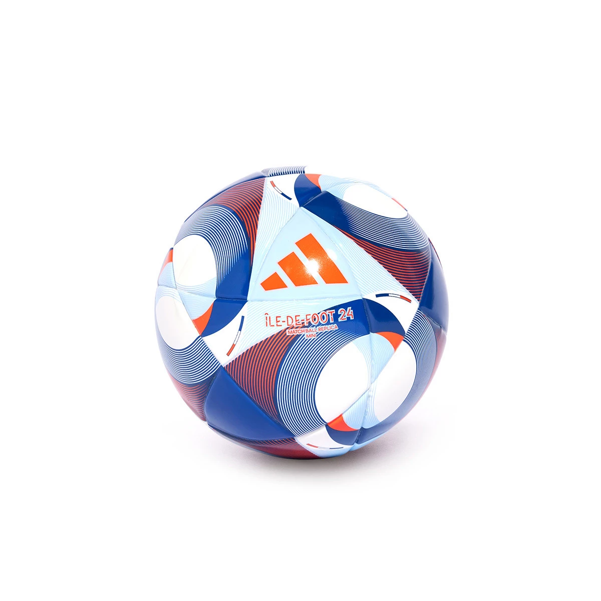 Ball adidas Mini Ile De Foot 2024 WeiB Rot Klarer Himmel Team Konigsblau Futbol Emotion