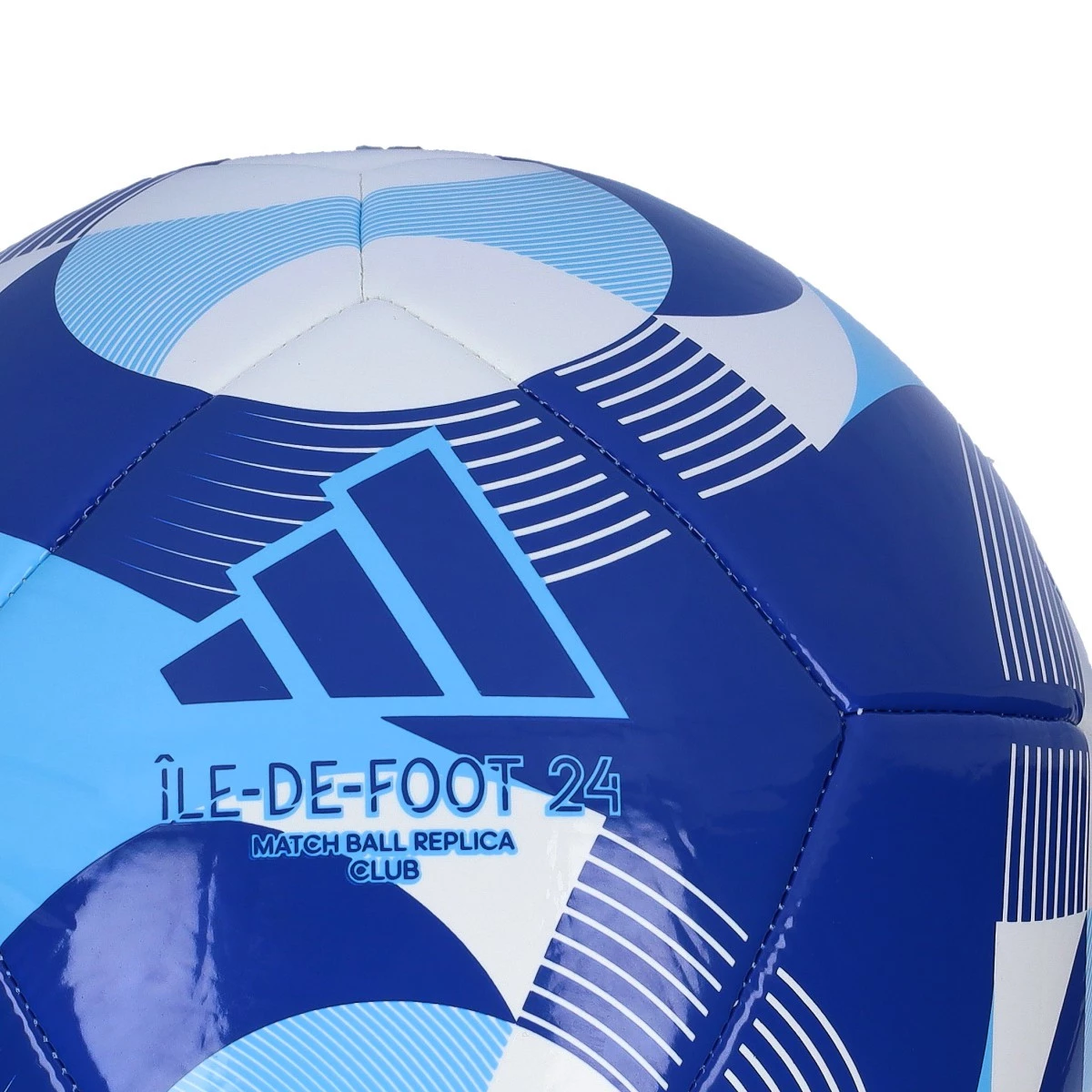 Ball adidas Ile De Foot 2024 Club White Clear sky Team royal blue Futbol Emotion