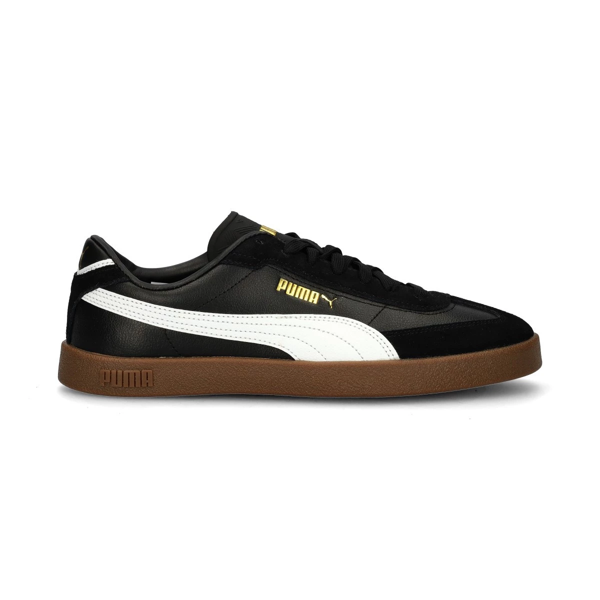 Puma black gold trainers sales