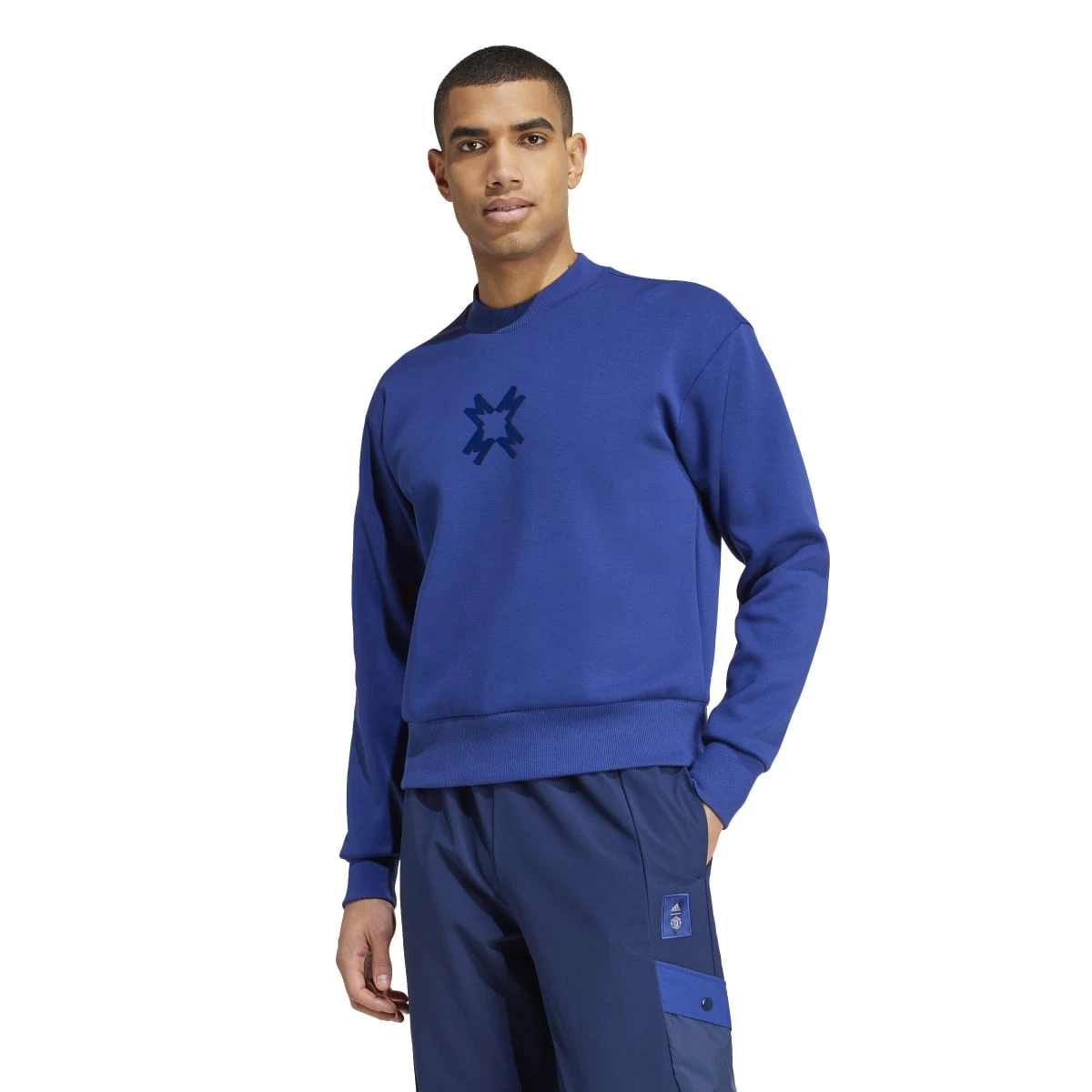 Sweat shirt adidas Manchester United Fanswear 2024 2025 Victory Blue Futbol Emotion