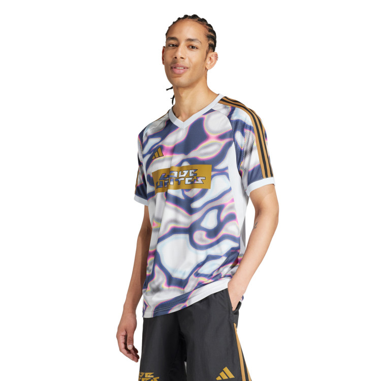 T-Shirt adidas Tiro Pride Halo Blue-Purple Burst-Pink Spark Fútbol