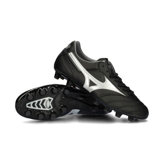 Taco de f??tbol Mizuno Morelia II Pro FG Black-Galaxy Silver-Dark Shadow - F??tbol Emotion