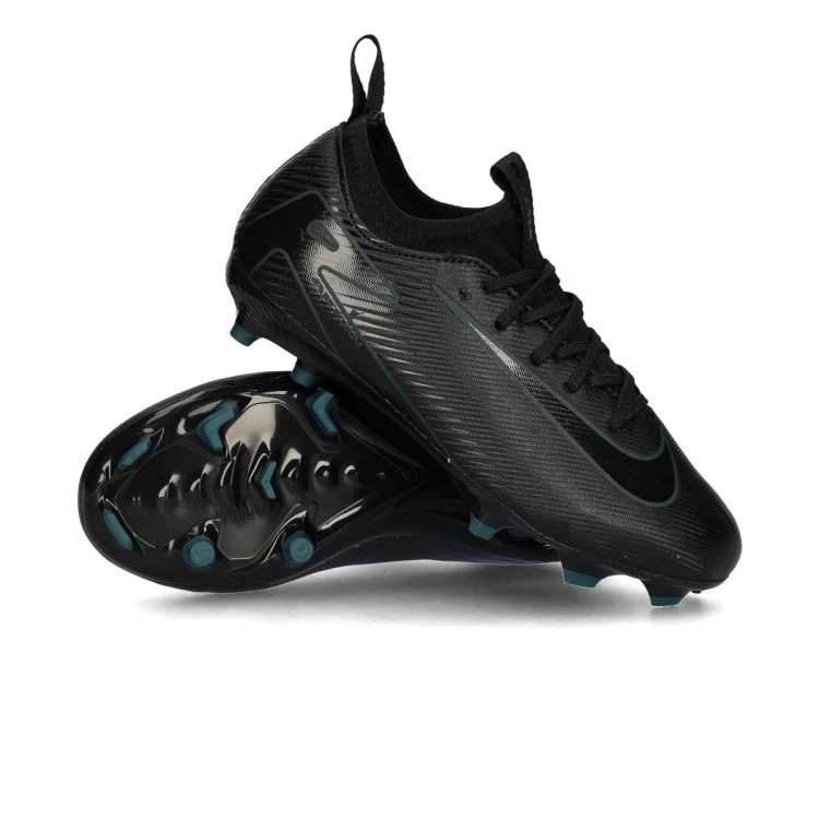 Football Boots Nike Air Zoom Mercurial Vapor 16 Academy FG MG Nino Black Black Deep Jungle Futbol Emotion