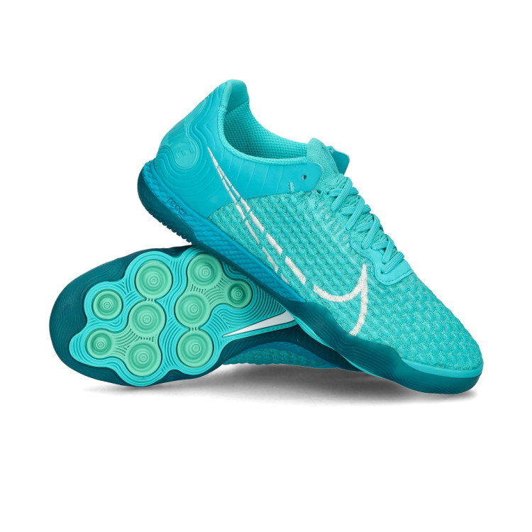 Tenis futsal Nike React Gato Dusty Cactus-Barely Volt - Fútbol Emotion