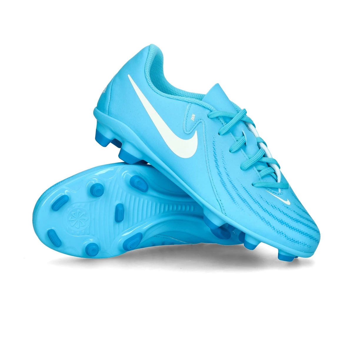 Scarpe Nike Phantom GX II Club FG MG da Bambino Blue Fury White Futbol Emotion