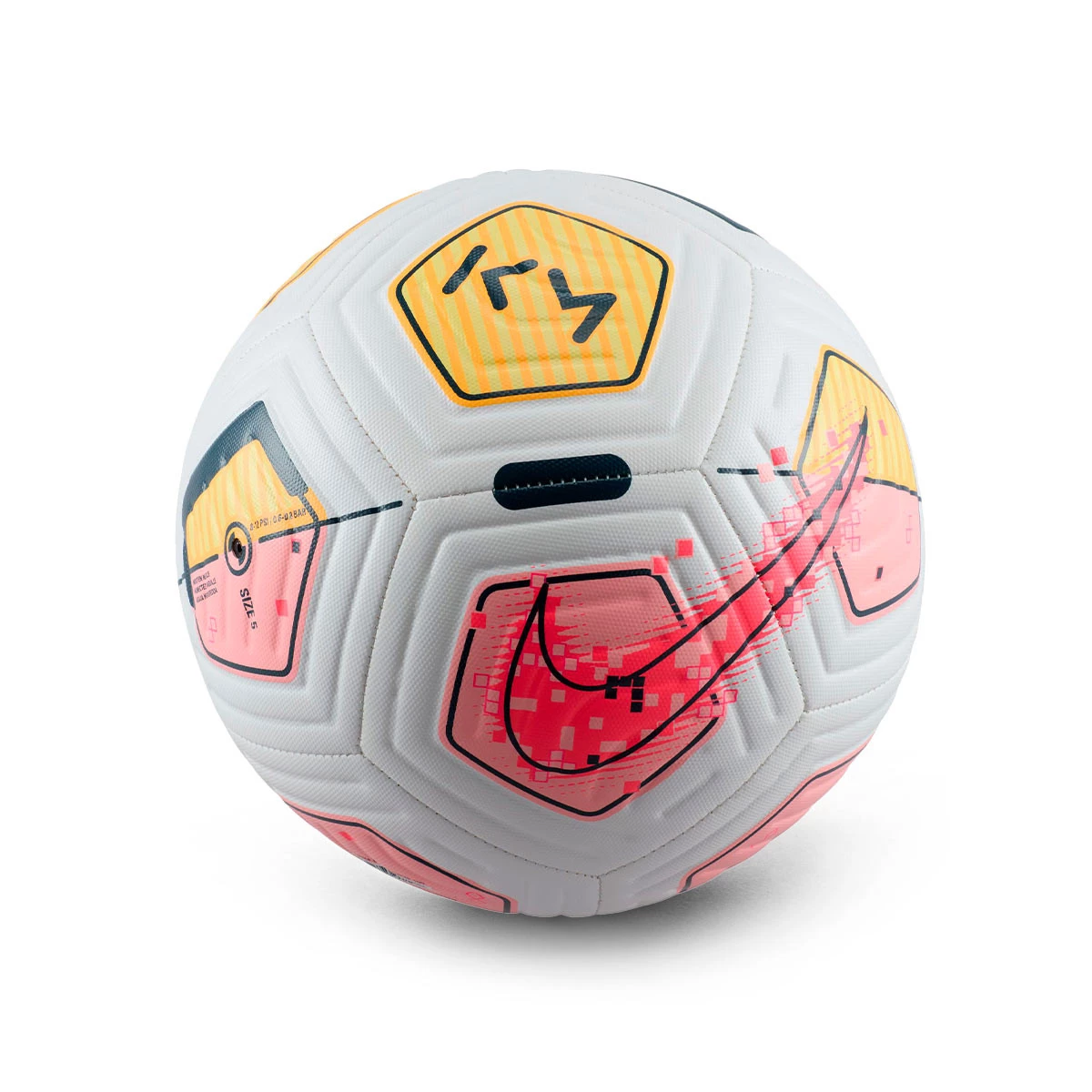 Ball Nike Signature Mbappe White Laser Orange Hyper Pink Futbol Emotion